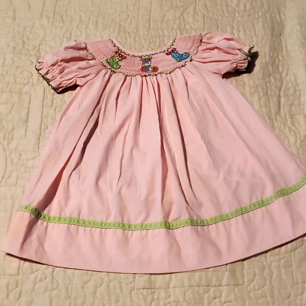 🌹3/$21🌹 pink Christmas smocked dress